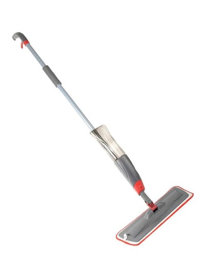 Buy Floor Spray Cleaning Mop Silver/Grey/Red in Saudi Arabia