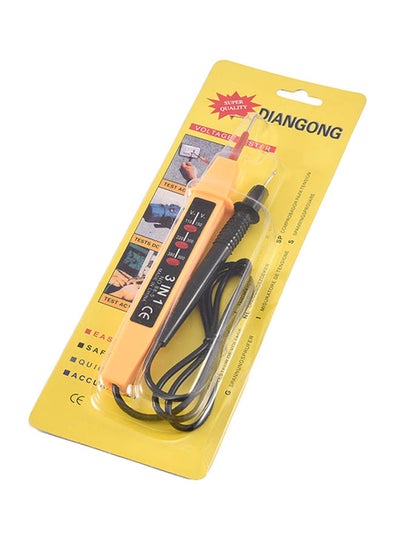 Buy 3-In-1 Voltage Tester Yellow/Black 5.1inch in Saudi Arabia