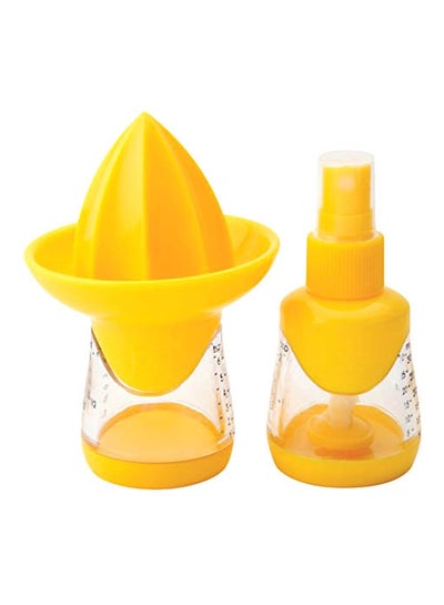 Buy Citrus Squeeze And Mist Yellow/Clear 3x3x6.7inch in UAE