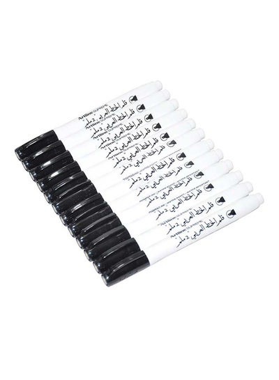 Buy 12-Piece Supreme Calligraphy Pen Black in UAE