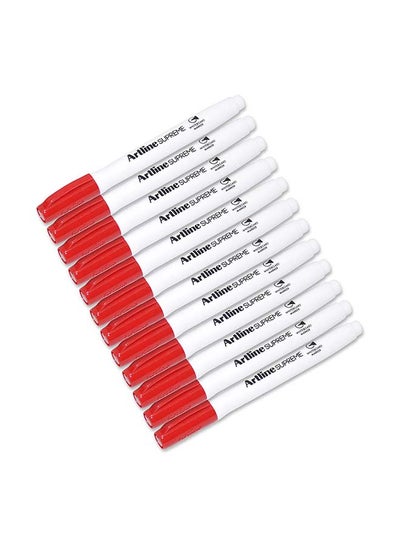 Buy 12-Piece Supreme Whiteboard Marker Set White in UAE