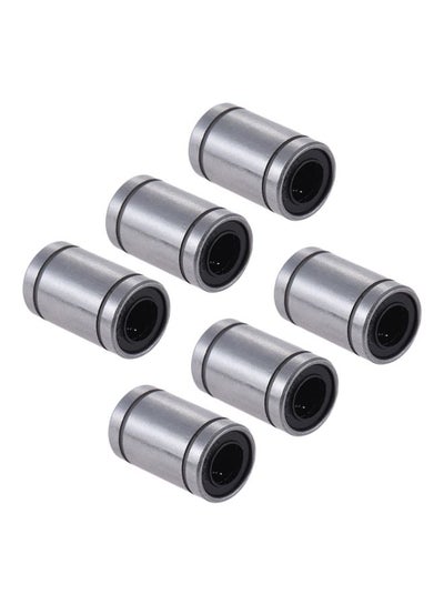 اشتري 6-Piece Ball Bearing Bushing For RepRap i3 Anet 3D Printer أسود فضي 24 ملليمتر في الامارات