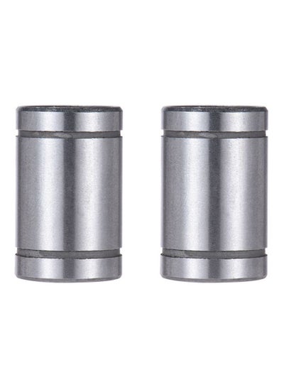 اشتري 2-Piece Ball Bearing Bushing For RepRap i3 Anet 3D Printer أسود فضي 24 ملليمتر في الامارات