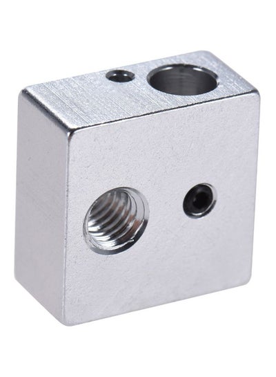 اشتري Aluminum Heater Block For MK7/MK8 Extruder RepRap 3D Printer فضي 20x20x10 ملليمتر في الامارات