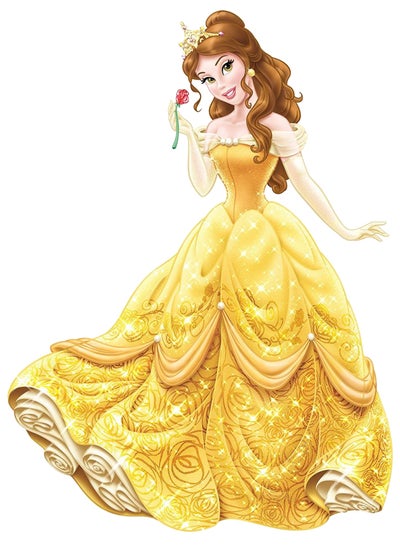 Buy Disney Princess Bell Peel and Stick Giant Wall Decals in UAE