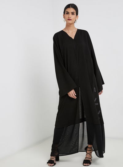 Buy Classic Design Abaya Black in UAE