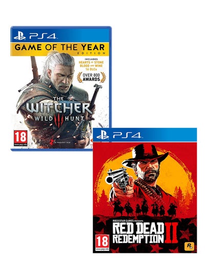 The Witcher 3 Wild Hunt Game of the Year Edition + Red Dead Redemption 2 -  Action & Shooter - PlayStation 4 (PS4) price in Saudi Arabia, Noon Saudi  Arabia