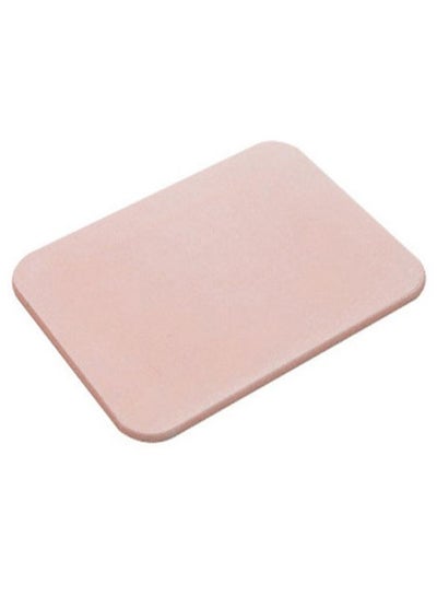 Buy Water Absorbent Diatomite Bath Mat Pink 450 x 350millimeter in UAE