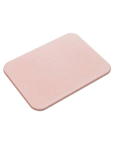 Buy Water Absorbent Diatomite Bath Mat Pink in UAE