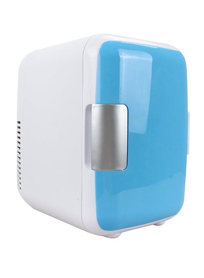 Buy Car Use Mini Refrigerator 4 L JD0022 White/Blue in UAE