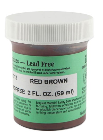 Buy Velvet Underglaze Lead Free Paint Red Brown in UAE