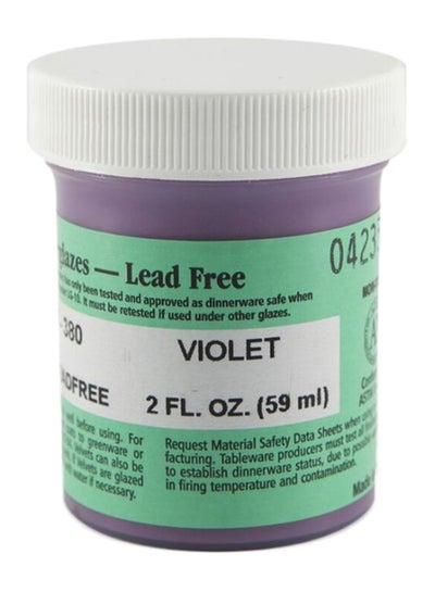 Buy Velvet Underglaze Lead Free Paint Violet in UAE