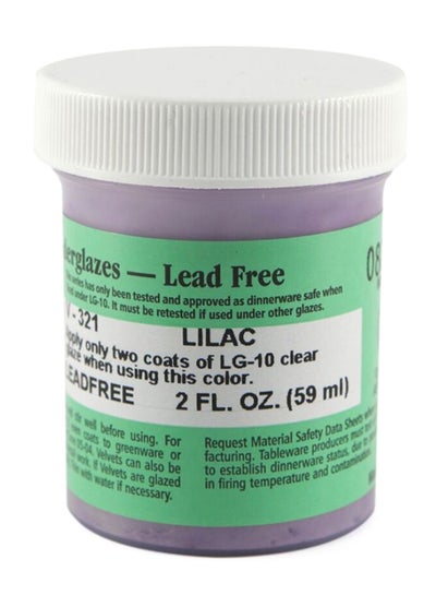 اشتري طلاء مخملي مزجج خال من الرصاص Lilac 2 أوقية في الامارات