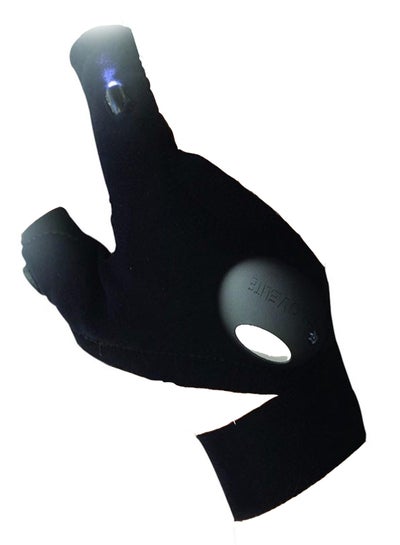 Buy 2-In-1 LED Light Hand Glove Black in UAE