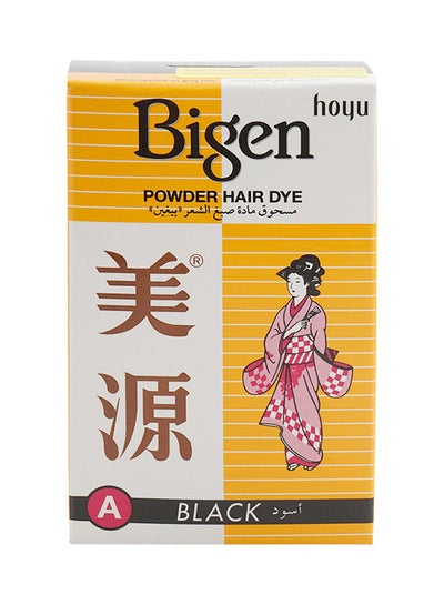 Buy Powder Hair Dye - A Black Black A 6grams in UAE