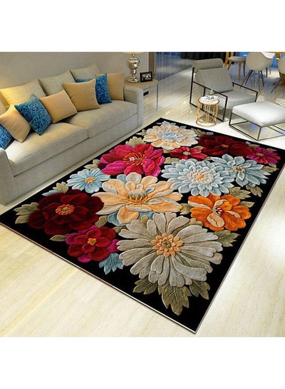 Buy 3D Flower Carpet Hallway Living Room Ocean Rugs Multicolour 50 X 80centimeter in Saudi Arabia