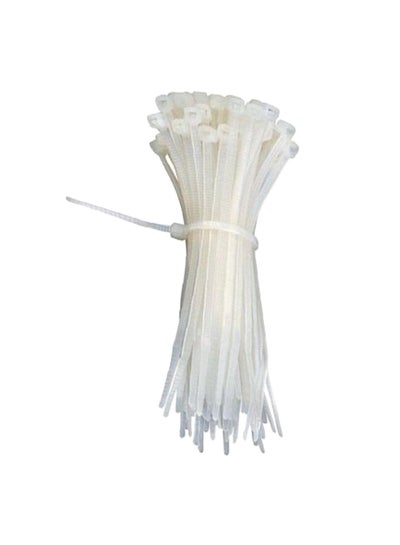 Buy Pack Of 100 Plastic Strap White 25centimeter in Egypt