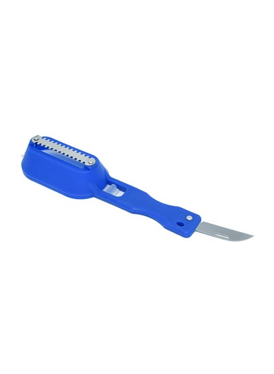 Buy Fish Skin Scraper Blue 25x10x5centimeter in Saudi Arabia