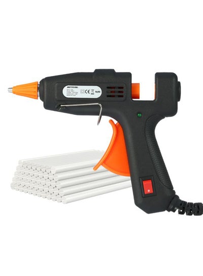 Buy 50-Piece Mini Hot Melt Glue Gun With Glue Stick Set Black in Saudi Arabia