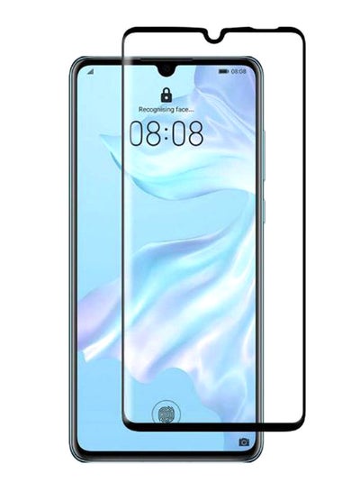 اشتري 3D Curved Tempered Glass Screen Protector For Huawei P30 6.1-Inch أسود / شفاف 6.1 بوصة في الامارات