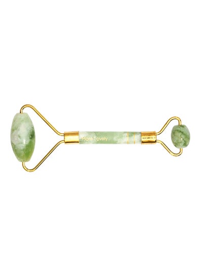 Buy 2-Piece Facial Jade Roller And Stone Set Green in Egypt