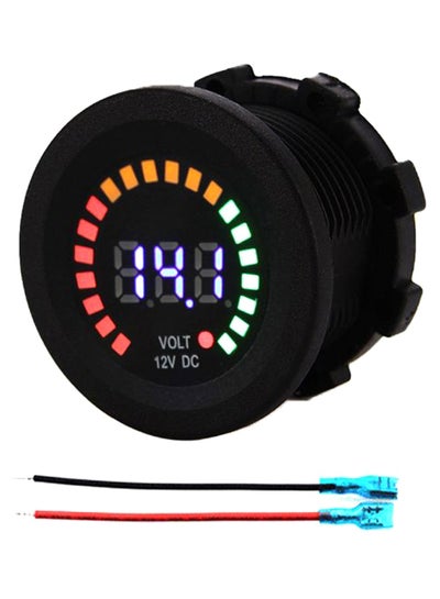 Buy Car Motorcycle Digital LED Panel Voltmeter in UAE