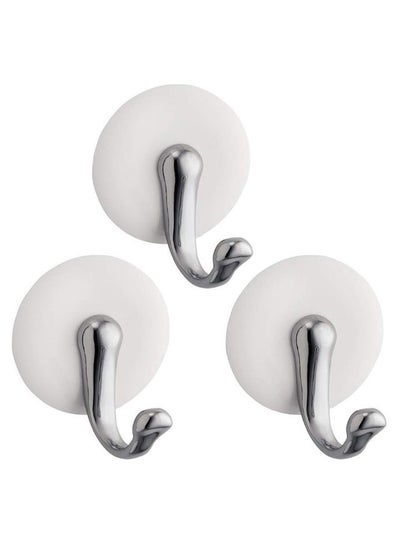 Buy 3-Piece ID Affixx York Hook Set White/Silver in UAE