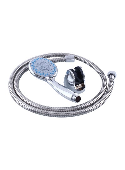 Buy Handheld Shower Head Set With Hose Silver in UAE