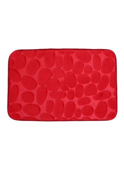 Buy 3D Anti-Slip Bathroom Mat Red 40x60cm in UAE