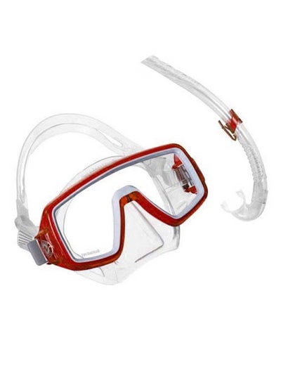 Buy PLANETRED Planet Junior LX Snorkeling Diving Mask and Snorkel Set Red in UAE
