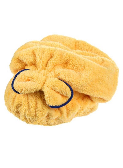 Buy Quickly Dry Hair Bath Towel Yellow 9.5inch in Egypt