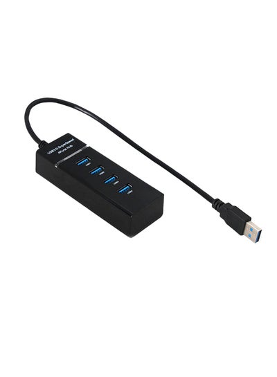 اشتري موزع USB3.0 فائق السرعة ب4 منافذ لجهاز الألعاب بلايستيشن 4 سليم برو وإكس بوكس ون وإكس بوكس 360 أسود في مصر