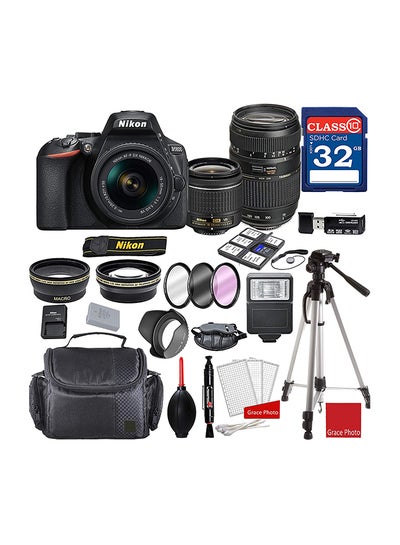 Buy D5600 Dslr With Af-P Dx Nikkor 18-55Mm F/3.5-5.6G Vr Lens + Tamron 70-300Mm F/4-5.6 Di Ld Macro Autofocus 24.2Mp,Built-In Wi-Fi, Nfc,tooth And Accessory Bundle in UAE