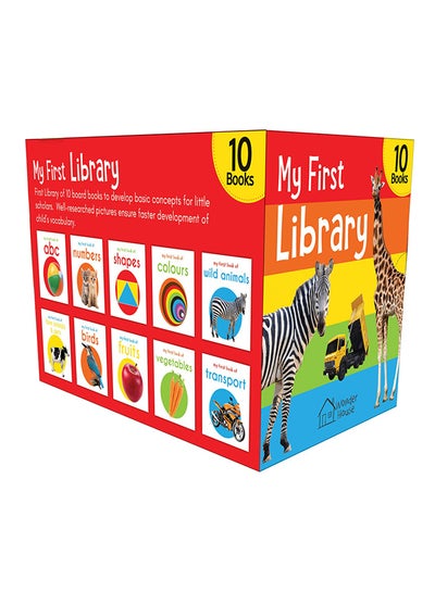 Buy My First Library: Box Set Of 10 Board Books Hardcover English by Wonder House in Saudi Arabia