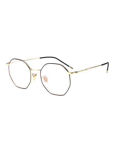 Buy unisex Full Rim Hexagon Shape Eyeglasses Frame in Saudi Arabia