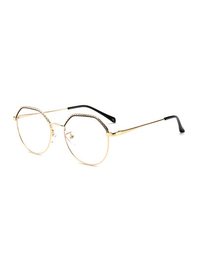 Buy unisex Full Rim Hexagon Shape Eyeglasses Frame in Saudi Arabia