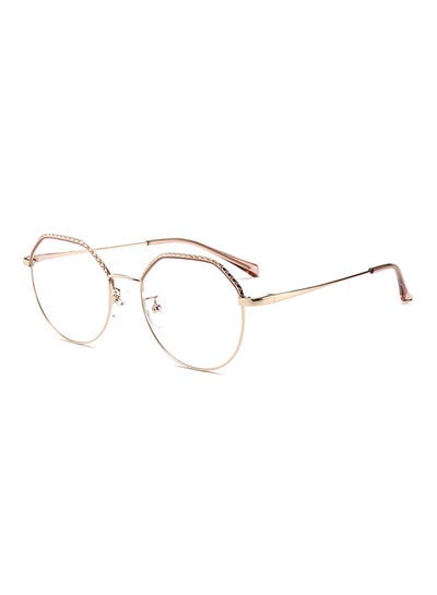 Buy unisex Full Rim Hexagon Shape Eyeglasses Frame in Saudi Arabia