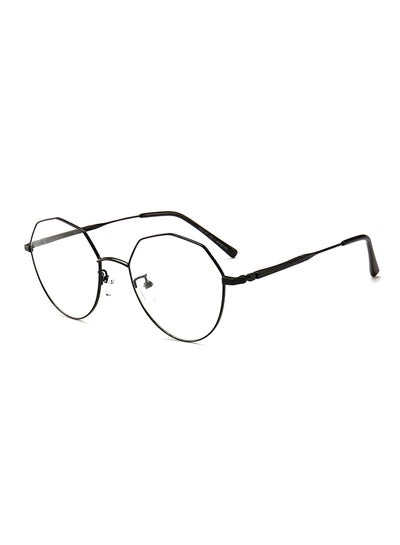 Buy unisex Full Rim Hexagon Shape Eyeglasses Frame in Saudi Arabia