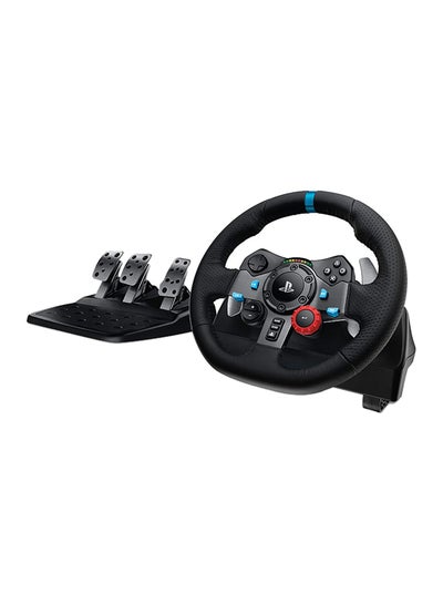 Buy Driving Force Racing With Leather Cover Steering Wheel And Real Force Stainless Steel Floor Paddle Shifters For PS5/PS4/PS3/PC/Mac in Saudi Arabia