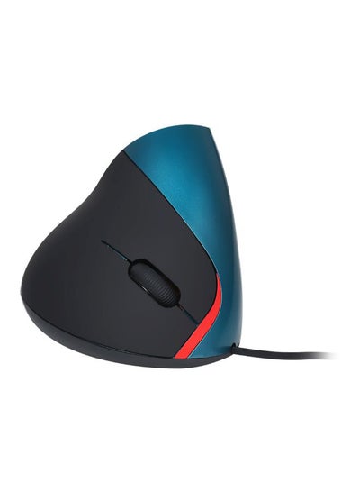 Buy Wired Optical Vertical Mouse Blue/Black in Saudi Arabia