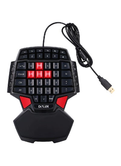 Buy USB Wired Gaming Keyboard Black/Red in Saudi Arabia
