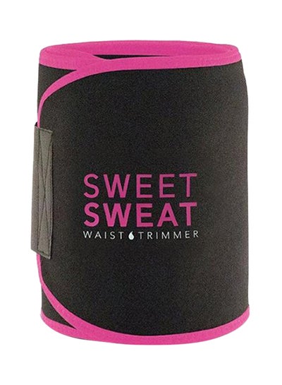 Buy Sweet Sweat Waist Trimmer Black/Pink in Saudi Arabia