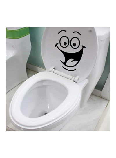 Smiley Face Bathroom Toilet Sticker Black 18 x 24centimeter price in ...