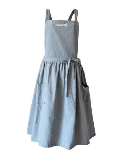 Buy Nordic Wind Pleated Skirt Apron Grey 50 x 98cm in Egypt