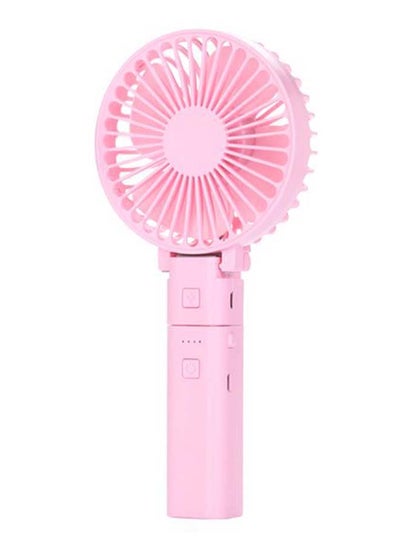 Buy Mini Portable USB Rechargeable Foldable Fan 25987 Pink in Saudi Arabia