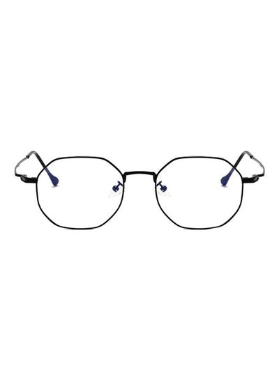 Buy unisex Blue Light Blocking Hexagon Computer Glasses in UAE