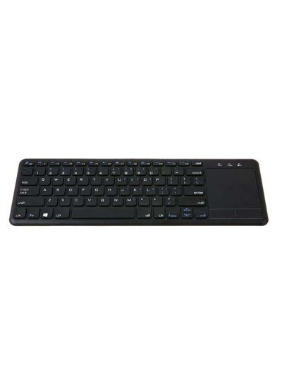 Buy Wireless USB Receiver Touch Pad Keyboard Black in Saudi Arabia