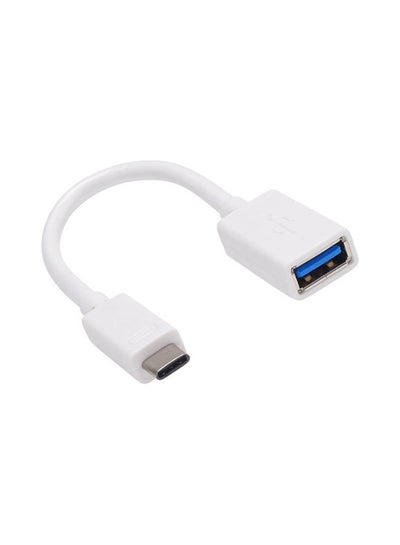 اشتري كابل محول USB Type-C أبيض في الامارات