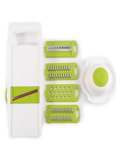 اشتري Multi-Functional Grater Silver/White/Green 18.5 x 12centimeter في السعودية