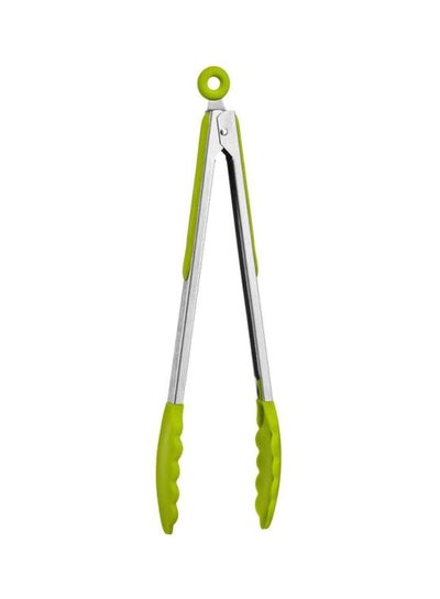 Buy Silicone Multi-Functional Tong Green/Silver in Egypt